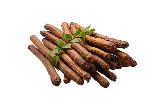 Organic Long Pepper on transparent background.
