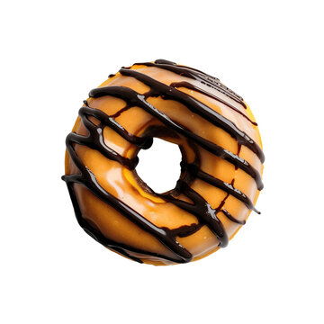 recommend clip art: A Glazed Doughnut isolated on white transparent background, ultra realistic, PNG