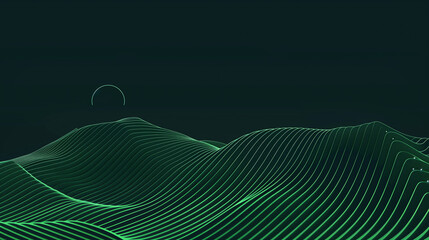 Green Abstract Digital Dot Technology Background