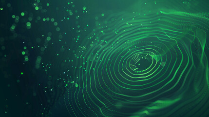 Green Abstract Digital Dot Technology Background