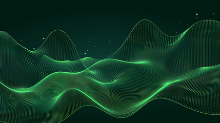 Green Abstract Digital Dot Technology Background