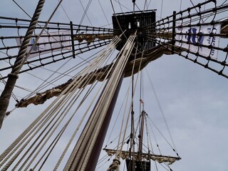 The Galleon Andalusia (El Galeón Andalucía), the reproduction of a 17th century Spanish galleon...