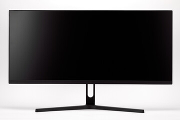 Large monitor on a white background