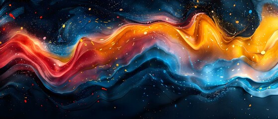 Flowing Hues of Creative Minimalism. Concept Photography Techniques, Artistic Composition, Post-processing Tips - obrazy, fototapety, plakaty