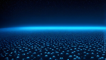 A technological abstract background composed of blue light and dots, high-tech business