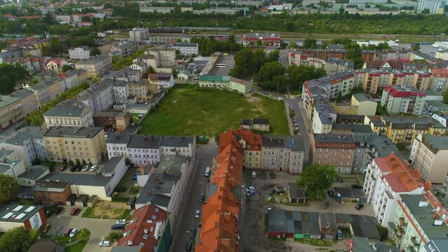 Beautiful Panorama Of Slupsk Krajobraz Aerial View Poland