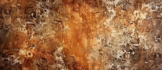 Time-Worn Elegance: Vintage Brown Grunge Texture Generative AI