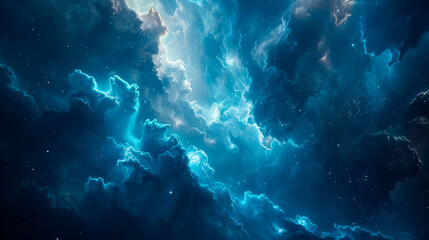 Fototapeta na wymiar captivating science fiction space wallpaper where dazzling bursts of light swirling cosmic clouds