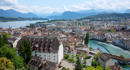 Fototapeta premium Cityscape of Lucerne in Switzerland