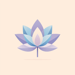 Lotus, flower colorful logo in flat style - 780523176