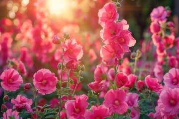 Fototapeta premium the flowers of a morning plant in the spring sunshine professional photography