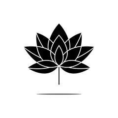 Lotus, flower abstract logo isolated on white - 780528167