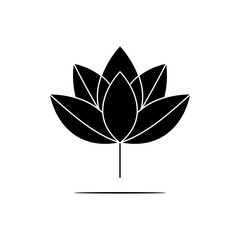 Lotus, flower abstract logo isolated on white - 780528361