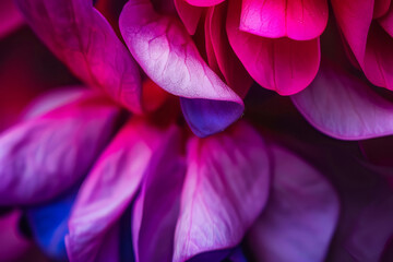 The petals of a fuchsia flower - Generative AI - obrazy, fototapety, plakaty