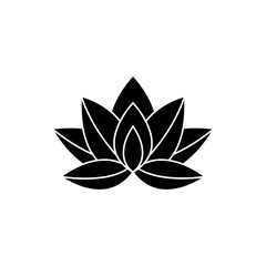 Lotus, flower abstract logo isolated on white - 780528588