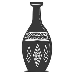 Silhouette Scandinavian Unique bottle black color only