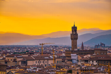 Obraz premium Palazzo Vecchio in historic Florence 