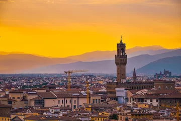 Foto auf Acrylglas Palazzo Vecchio in historic Florence  © Diana
