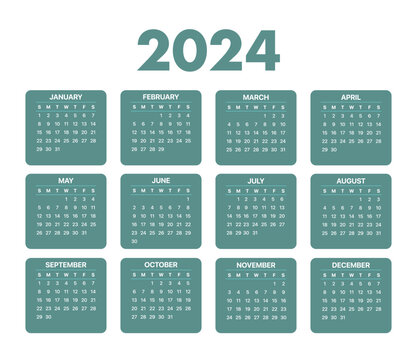 2024 Calendar Horizontal
