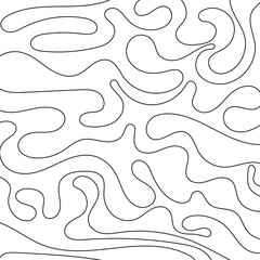 Abstract Curly Lines Pattern Background