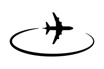 Airplane With Circle Flight Path