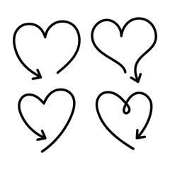 Basic Heart Arrows Set