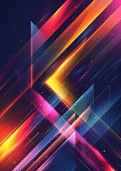 Infuse Energy into Your Design with Colorful Abstract Arrows - A Vector Banner Template Boasting Dynamic Gradients for a Modern Web Guidance Experience