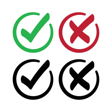 Check And Cross Circles