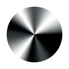 Circular Metalic Chrome Gradient - obrazy, fototapety, plakaty