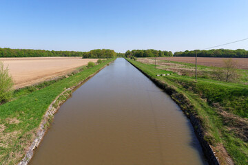 Canal of Briare in the Centre-Val-De-Loire region 