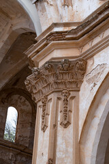 Corinthian Column Detail in Monasterio de Piedra