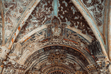 Vaulted Ceiling Detail of Ancient Monastery