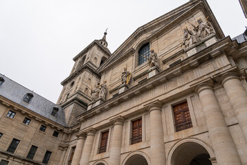Regal Statues Overlooking the Main Courtyard of El Escorial