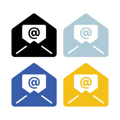 Email With At Symbol Multiple Colours