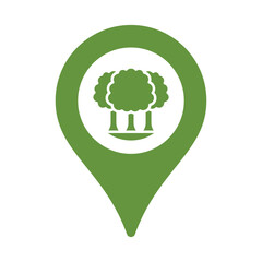 Forest Location Pin