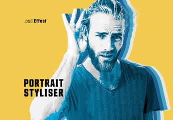 Portrait Styliser Effect - obrazy, fototapety, plakaty