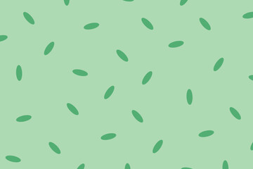 Leaf Shape Green Ovals Abstract Background