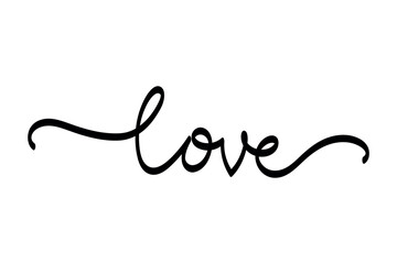 Love Curly Calligraphy