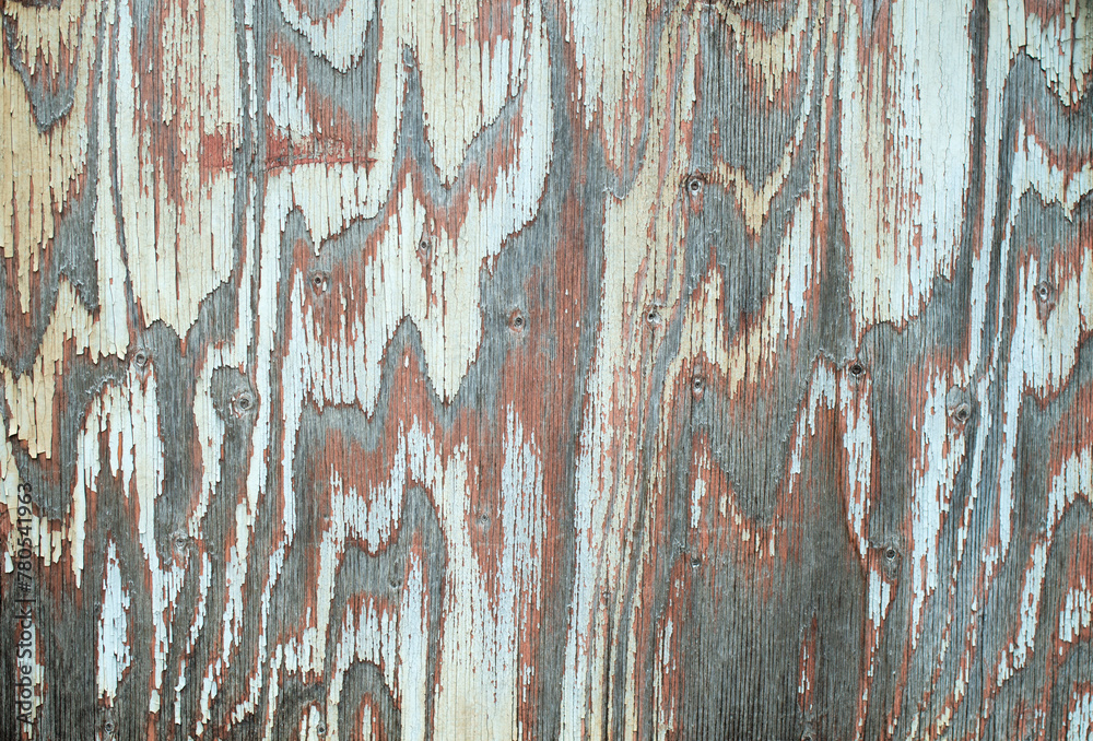 Canvas Prints Old multicolored painted wooden surface closeup