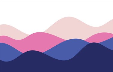 Pink to Purple Wavy Background