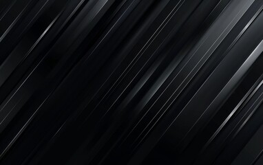 Dark deep black dynamic abstract vector background with diagonal lines. Modern creative premium gradient