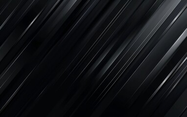 Obraz premium Dark deep black dynamic abstract vector background with diagonal lines. Modern creative premium gradient