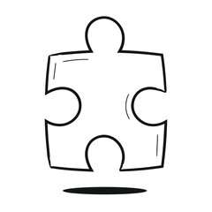 Obraz premium Puzzle Peice With Shadow