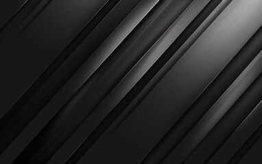 Dark deep black dynamic abstract vector background with diagonal lines. Modern creative premium gradient