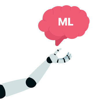 Robot Hand Holding Brain