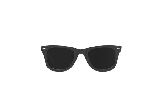 sunglass front view without shadow 3d render
