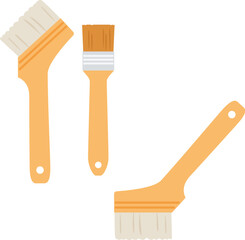 筋交い刷毛と平刷毛