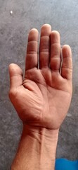 Closeup of a Labour hand 