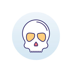 Skull vector icon