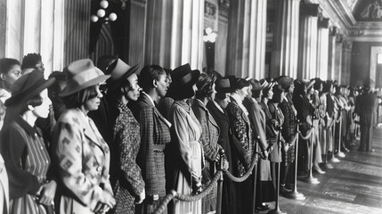 A man casts his vote in a divided America, surrounded by red, white, and blue.